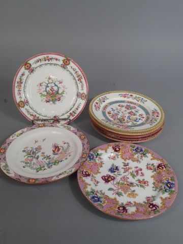 Minton et porcelaine anglaise. Assiettes...