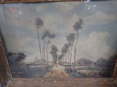 Reproduction imprimée d'une huile sur toile...
