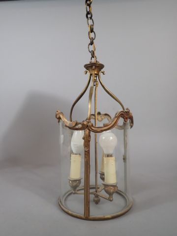 Lanterne de hall ou de vestibule en laiton...