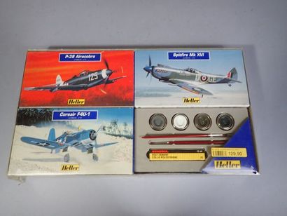 HELLER 1/72. Kit collection de trois avions...