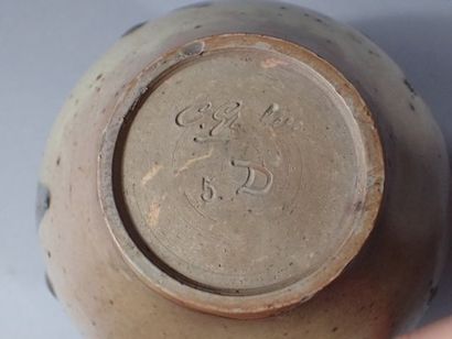 Charles GREBER (1853-1935)Vase en grés à...