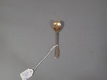 Cuillère à œuf en vermeil, poinçon Minerve...