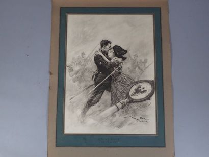Ensemble de 26 estampes provenant de 
