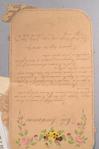 Lot de correspondances. Trois lettres de...