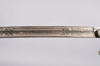 Sabre d’officier Badois d’artillerie. Monture...