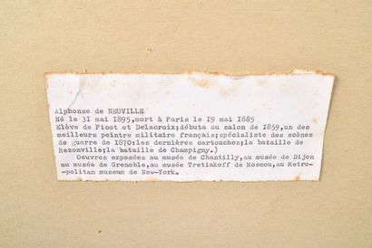 Alphonse de NEUVILLE (1835-1885), « la fouille...