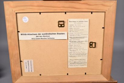 « Attachés militaires pendant les manœuvres...