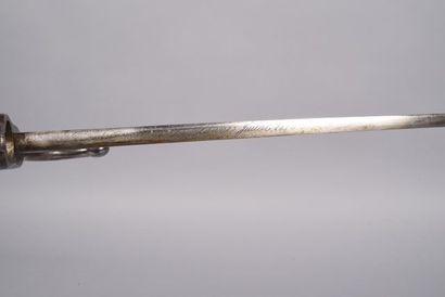 France. Sabre baïonnette modèle 1866 pour...