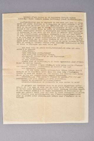 Gouraud - Pétain - Lettre L.A.S du général...