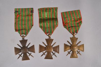 France. Ensemble de 3 décorations dont :...
