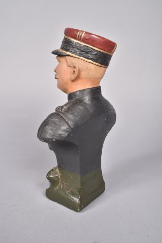 F. Foucher « Buste du Maréchal Joffre » plâtre...