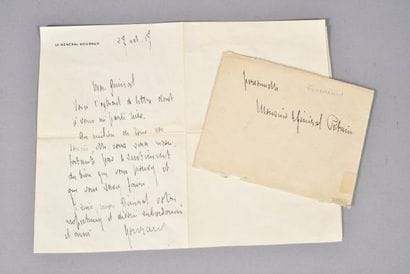 Gouraud - Pétain - Lettre L.A.S du général...