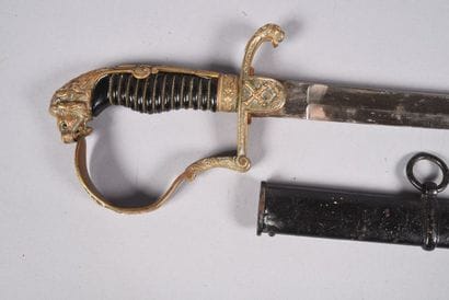 Sabre prussien d’officier d’artillerie. Monture...