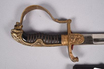 Sabre prussien d’officier d’artillerie, Monture...