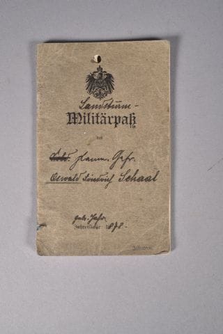 Militarpass de Oswald Schaad du 101 I.R....