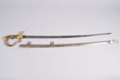 Sabre prussien d’officier de cavalerie légère,...