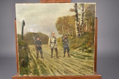 Ch. LE TOURNEUR, «Cuirassier prussien prisonnier»....