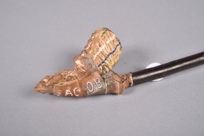 Lot : une coupelle en faïence anglaise «...