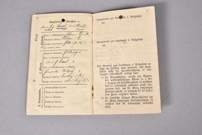 Militarpass de Oswald Schaad du 101 I.R....