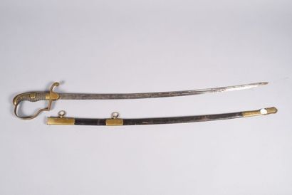 Sabre prussien d’officier de fusilier. Garde...