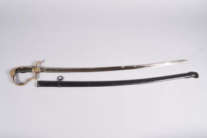 Sabre prussien d’officier d’artillerie. Monture...