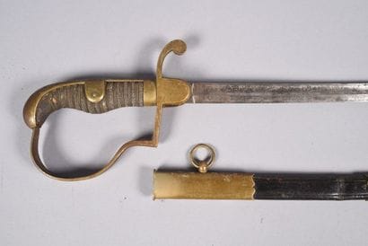 Sabre prussien d’officier de fusilier. Garde...