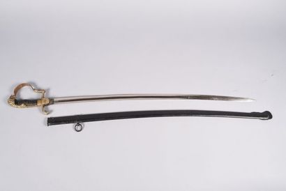 Sabre prussien d’officier d’artillerie. Monture...