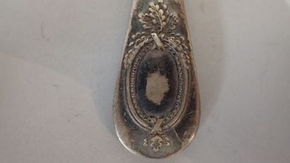 Ensemble de trois couverts entremets en argent...