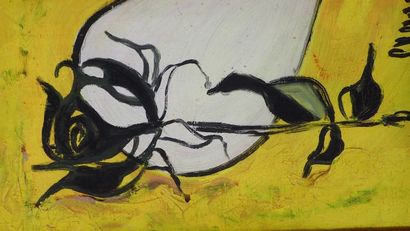 Huile sur toile, Xxème, signée en bas à droite...