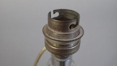 Cristal de Lorraine. Petit pied de lampe...