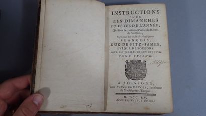Monseigneur de FITZ James évêque de Soissons....