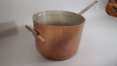 GAILARD Paris, Grande casserole en cuivre,...
