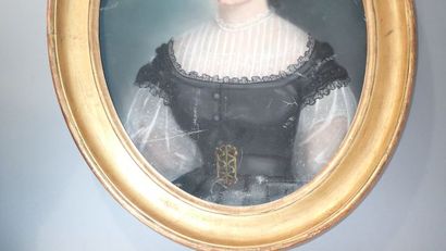 Ecole française du XIXème siècle, Portrait...