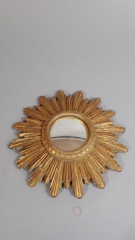 Petit miroir sorcière à cadre rayon nant...
