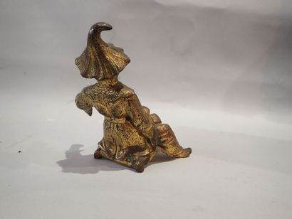 Sujet en bronze doré, 