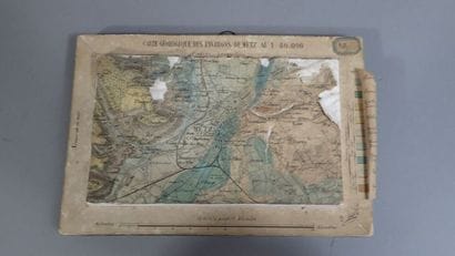 Carte géologique des environs de Metz au...