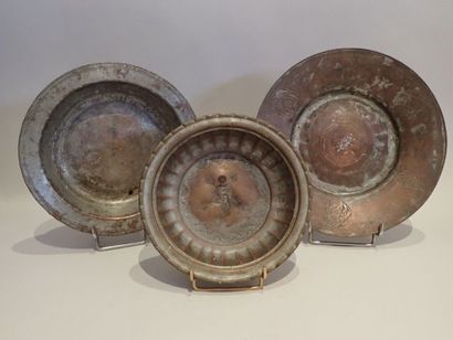 Ensemble de cuivres anciennement étamés comprenant...