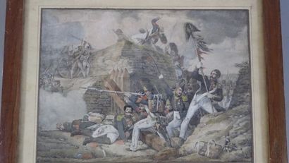 D'après Raffet, scène de Bataille Napoléonienne,...