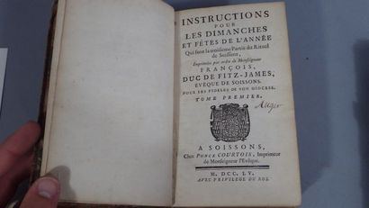 Monseigneur de FITZ James évêque de Soissons....