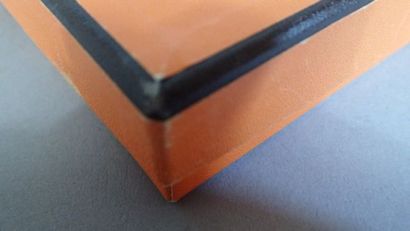 Hermès. Deux boites en carton siglées. Dimensions...
