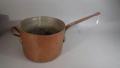 GAILARD Paris, Grande casserole en cuivre,...
