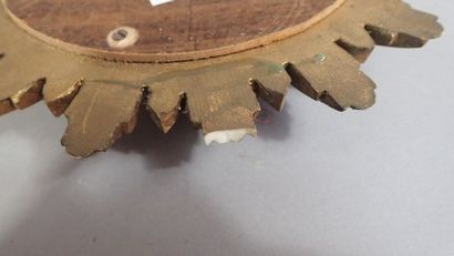 Petit miroir sorcière à cadre rayon nant...