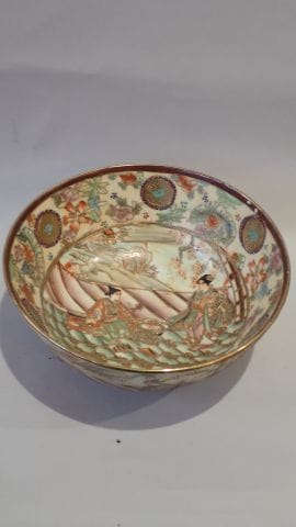 Coupe en porcelaine de Satsuma à décor de...