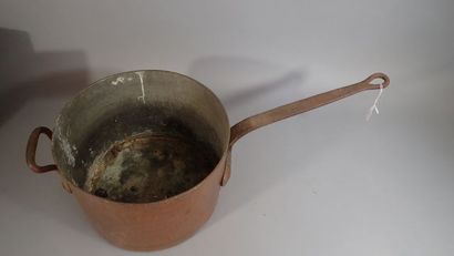GAILARD Paris, Grande casserole en cuivre,...