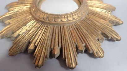 Petit miroir sorcière à cadre rayon nant...