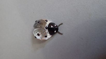 Lot de bijoux fantaisie comprenant :une coccinelle...