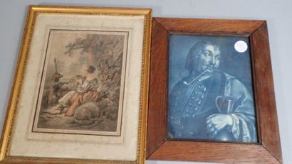 Ensemble de deux lithographies : 