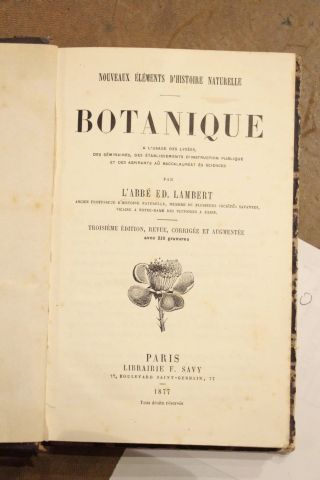 Lot de 3 volumes comprenant : - Ed. LAMBERT....