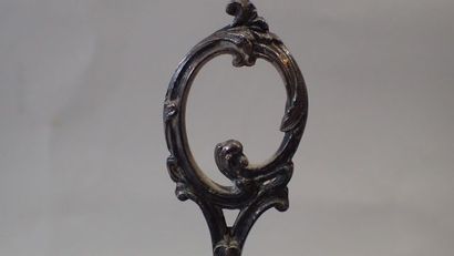 Double porte saleron à décor de fleurs en...