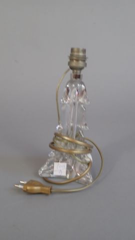 Cristal de Lorraine. Petit pied de lampe...